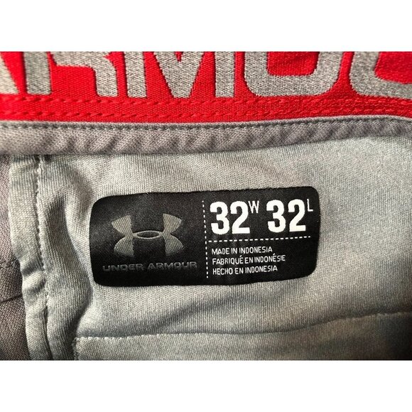 Under Armour Performance Chino Pants 1241061 Gray Straight Leg Golf Men's 32x32 - Picture 6 of 8